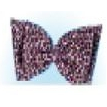 Pom Bow  Hair Bow - Pink Leopard